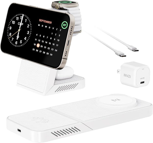 Estacion Carga Wireless Magnetica Multi Dispositivos Qi
