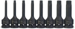 Kit de llaves Torx Star de 1/2", 8 piezas, T30 a T70, CR-MO(DETALLE)