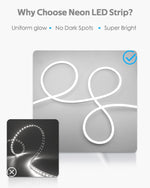 Samsion, Tira De Luces Led, 100ft, Impermeables, Regulables.