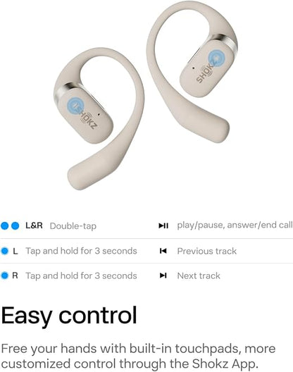 Audífonos Bluetooth Shokz OpenFit Inalámbricos Negro