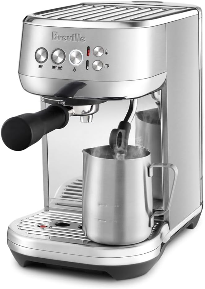 Máquina de café espresso Bambino Plus, Breville BS500, Stainless Steel