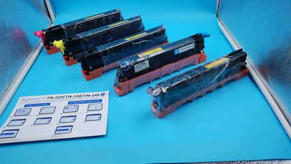 Cartuchos de tóner compatibles para Brother TN229X, 5 Pack