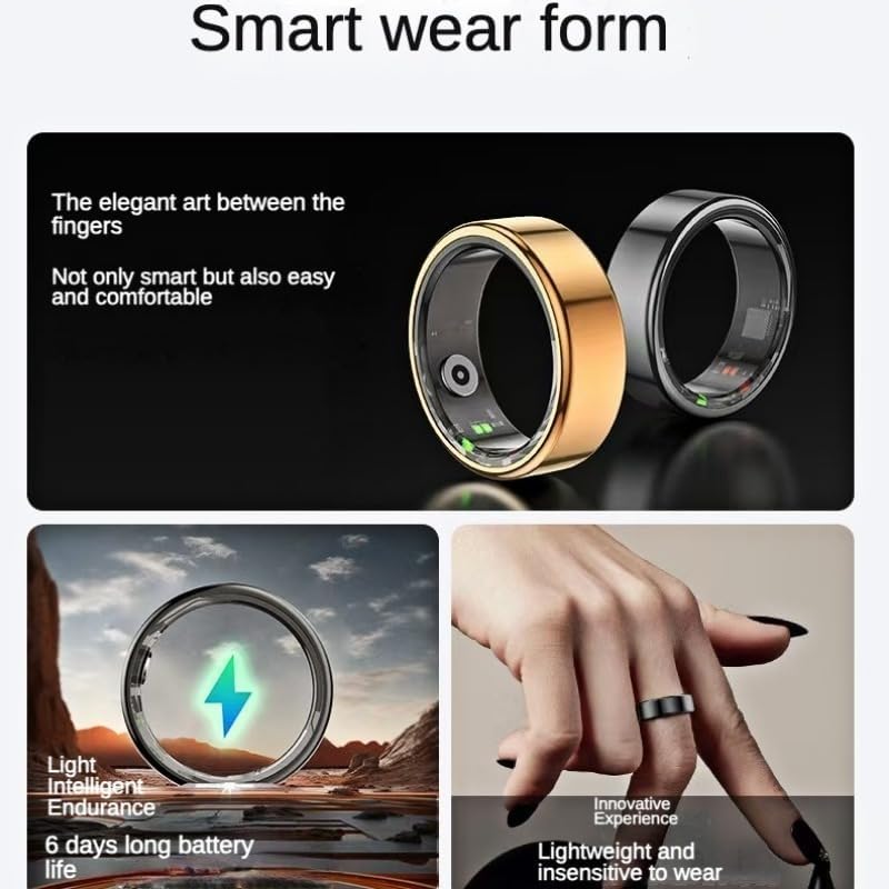 Anillo inteligente, rastreador de fitness impermeable,(DETALLE)