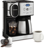 CUISINART Cafetera térmica de 10 tazas y cafetera de una sola reserva.