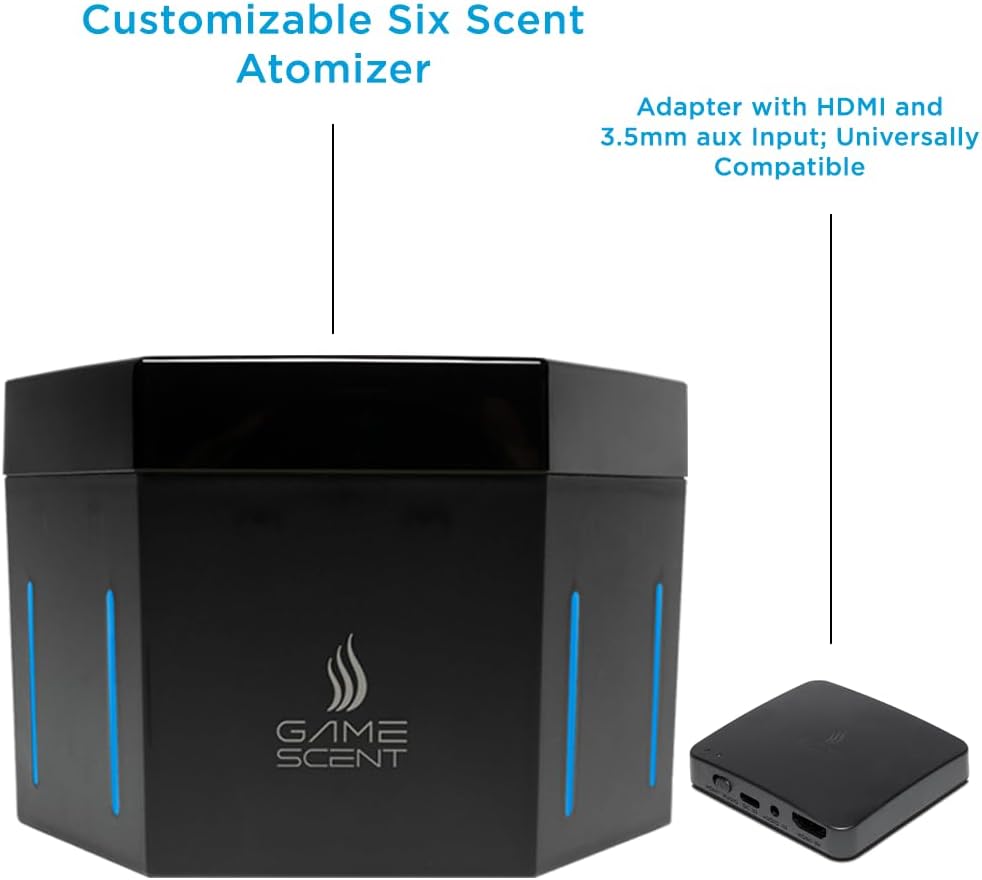 Gamescent Consola (atomizador, Adaptador, 6 Aromas primarios).