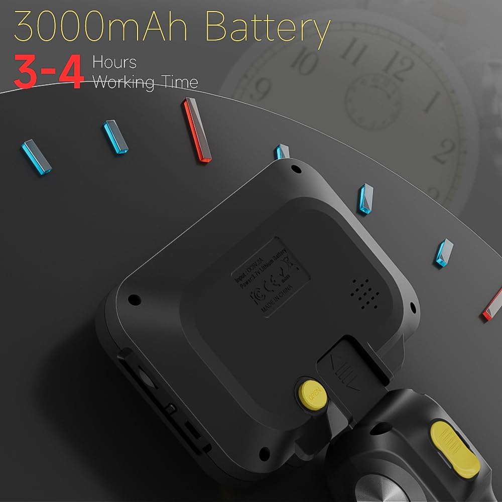 Boroscopio articulado bidireccional con luz, pantalla IPS, 5