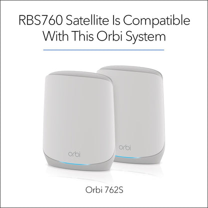 Sistema mesh, Orbi Modelo RBS760, RBR760, WiFi 6.(USADO)