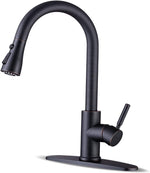 Grifo de cocina con pulverizador extraíble WEWE, arco alto (DETALLE)