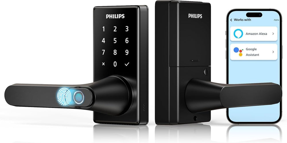 Cerradura Inteligente Para Puerta Con Wi-Fi Y Mango PHILIPS 2000 SERIES