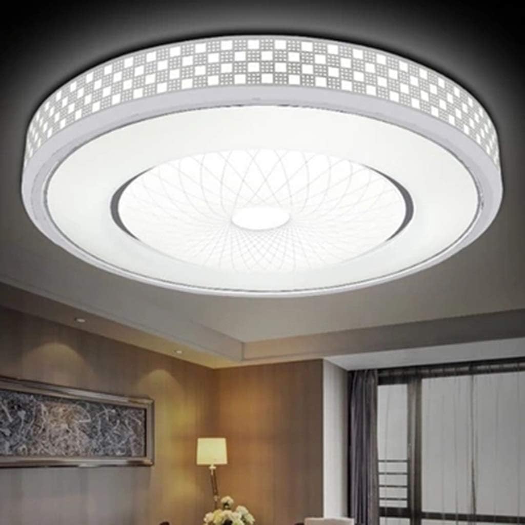 Lámpara de Techo LED, cuerpo metalico, labrado y ligero.