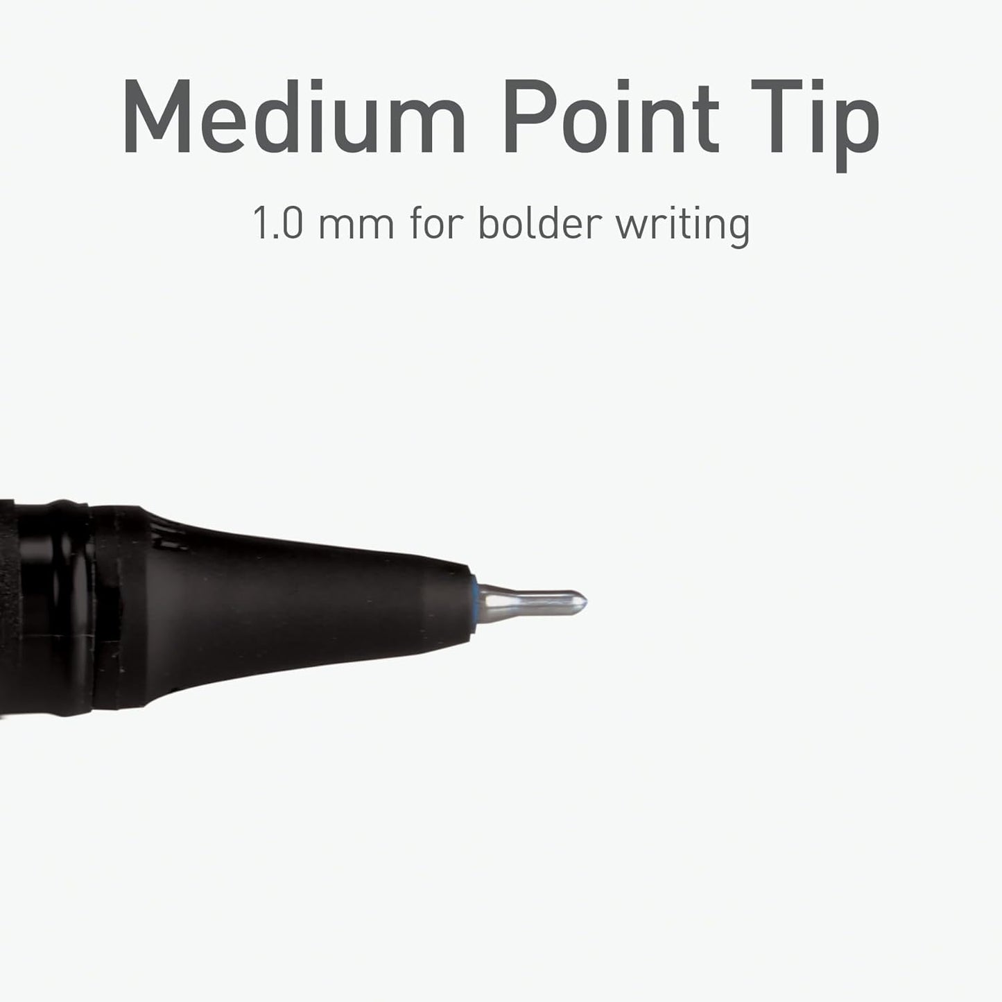 Bolígrafos de gel con purpurina, 10 Colores,Punta 1.0mm, Esc. Suave.