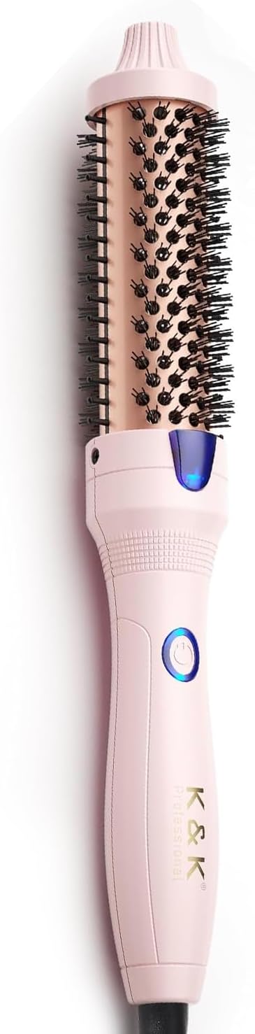 Rizador de pelo, iónico de turmalina, 38mm, rizos sueltos y volumen.