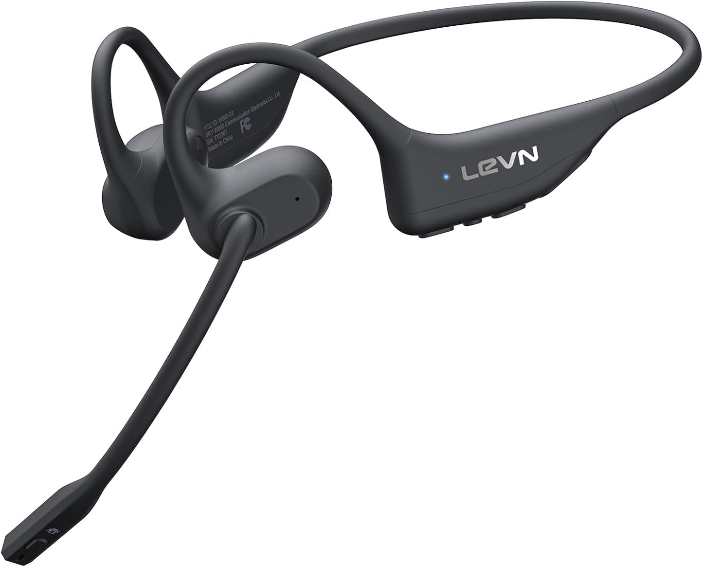 LEVN - Auriculares de oído abierto con micrófono.(USADOS)
