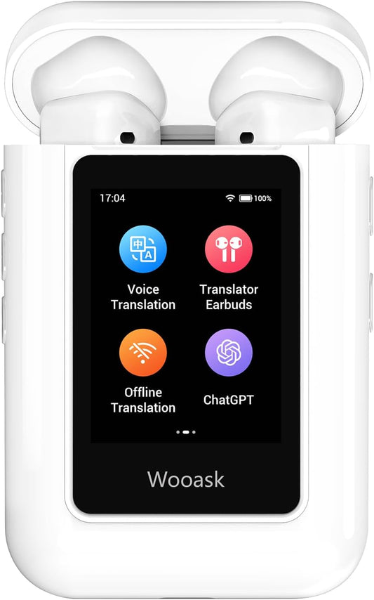 Audífonos Wooask ChatGPT TransBuds 144 idiomas