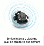 Amazon Echo Dot, bocina Alexa con sonido vibrante, ideal para hogar.