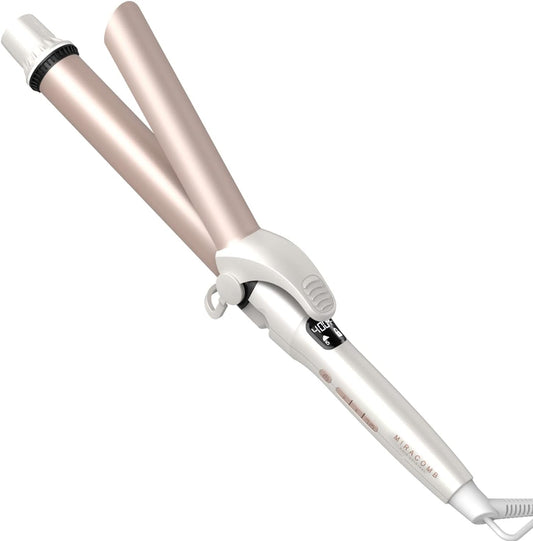 MIRACOMB Rizador de pelo de cerámica, temporizador inteligente.