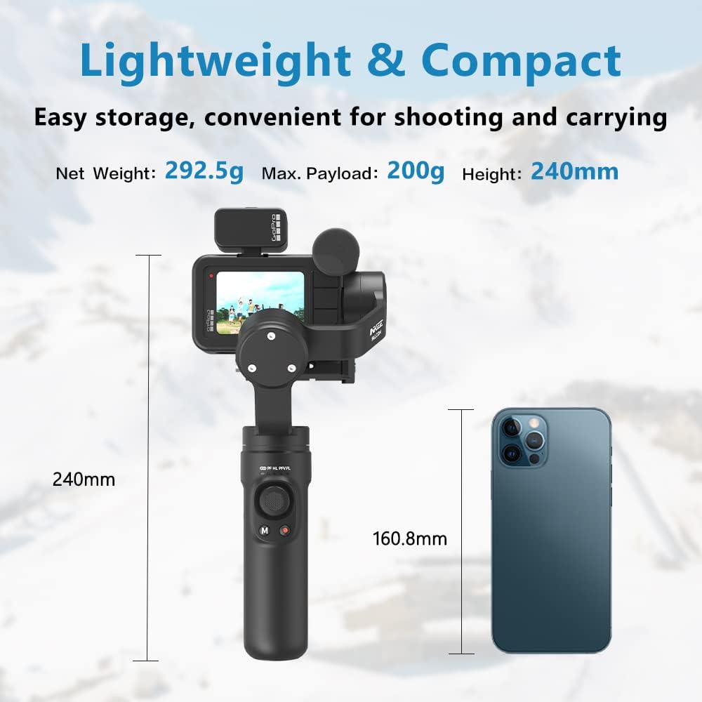 INKEE Falcon Plus Estabilizador de cardán para GoPro.