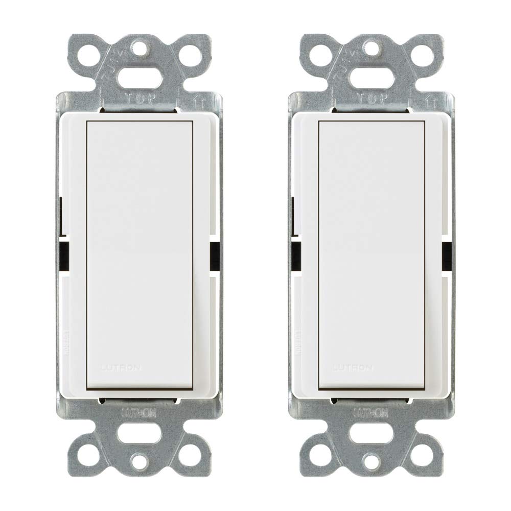 Lutron Apagador Convencional On/Off CA1PSWHS, 15A, 2PCS.