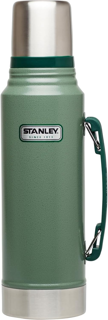 Thermo Stanley, clasico de 1.1 QT, tapa de taza, acero inoxidable (USADO)