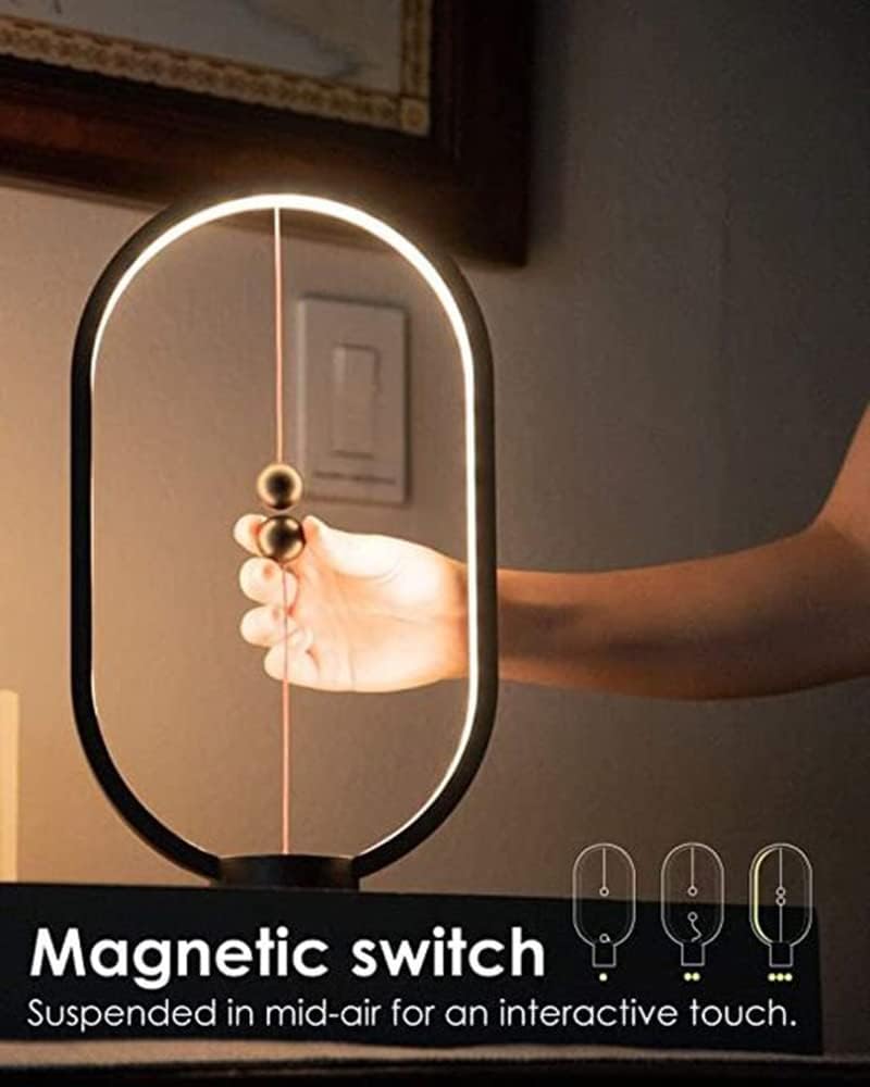 Lámpara de mesa LED con interruptor magnético, Zanwen Li design.