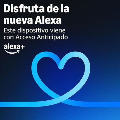 Amazon Echo Dot, bocina Alexa con sonido vibrante, ideal para hogar.
