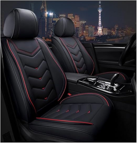 Funda de Asiento de Cuero para Acura TLX 2021 todo negro.