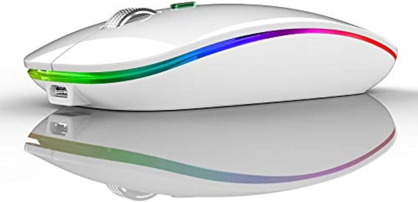 Ratón inalámbrico Bluetooth TENMOS, LED delgado.