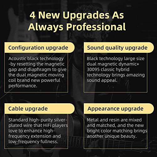 Monitores intraurales 1BA, doble driver 1DD cableado ZSN Pro X.