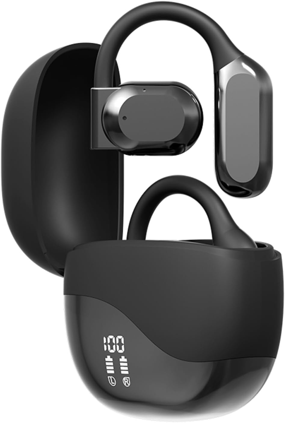 Auriculares deportivos inalámbricos de conducción ósea.