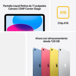 iPad A16 WiFi, 128GB, 10.8", Con cuadro adaptador, (USADO).