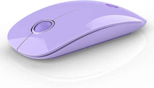 Mouse inalámbrico Bluetooth, larga vida útil, doble conectividad.