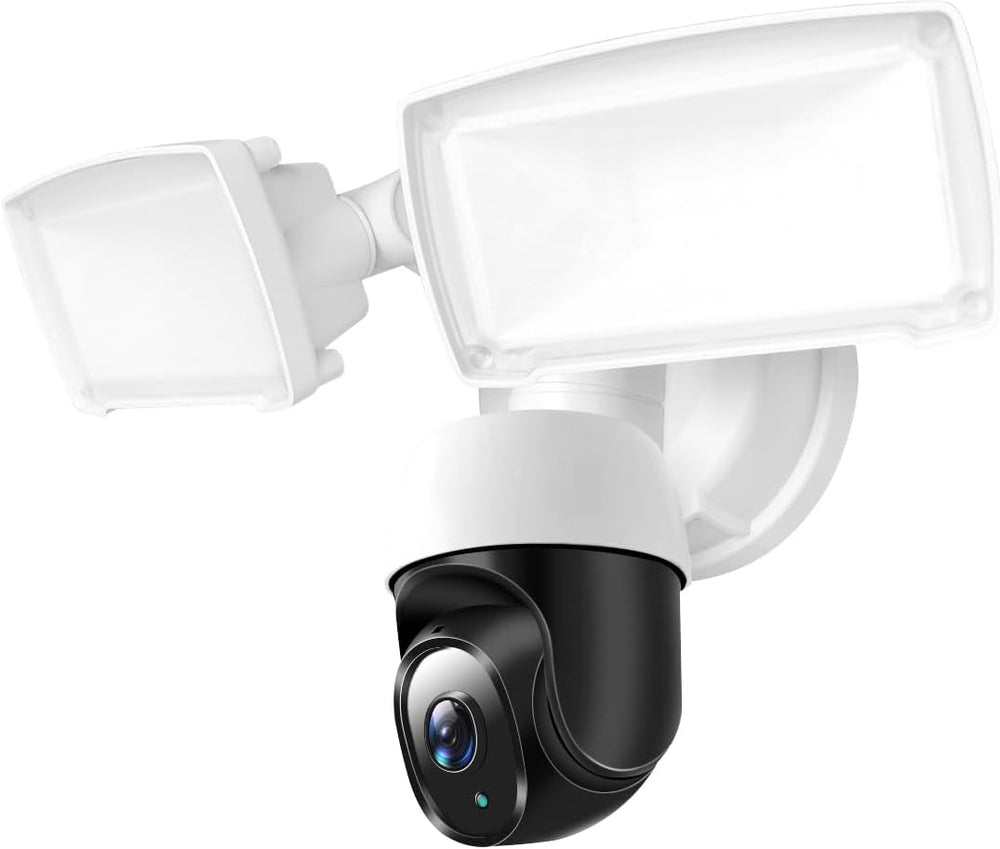 Cámara de seguridad con reflector PTZ de 360°, HD 1080P, Sirena.