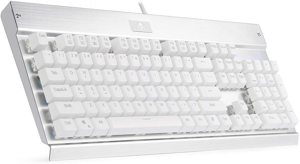 EagleTec KG010 Teclado mecánico con cable ergonómico.