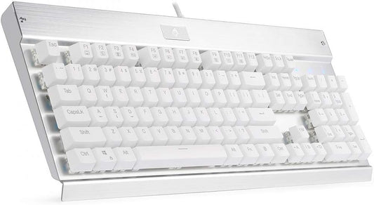 EagleTec KG010 Teclado mecánico con cable ergonómico.