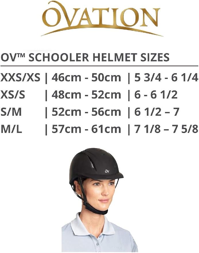 Casco ecuestre Deluxe Schooler, talla XS-S, certificado SEI.