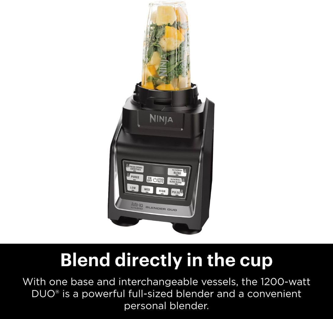 Nutri Ninja Ninja Blender Duo, Licuadora duo con Auto-iQ.