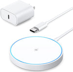 Cargador inalámbrico magnético Mag Safe, tipo C de 20W, (USADO).