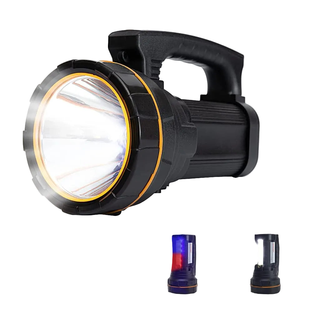 Linterna led GEPROSMA de alta potencia con luz lateral y correa de mano