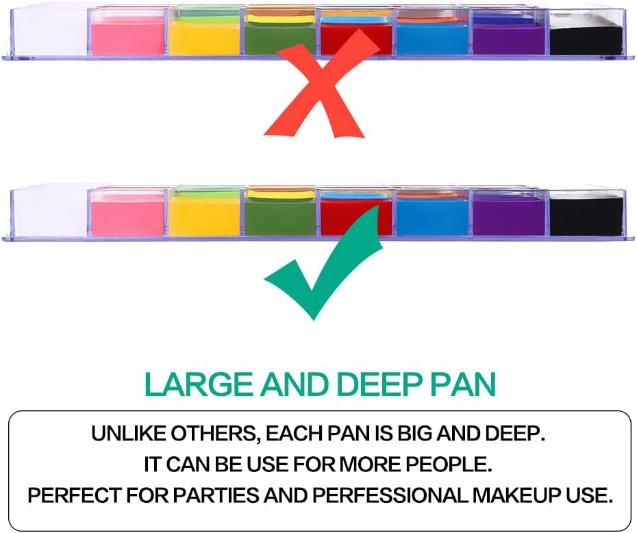 Paleta de pintura Athena,  pintura facial y corporal, para niños y adultos.