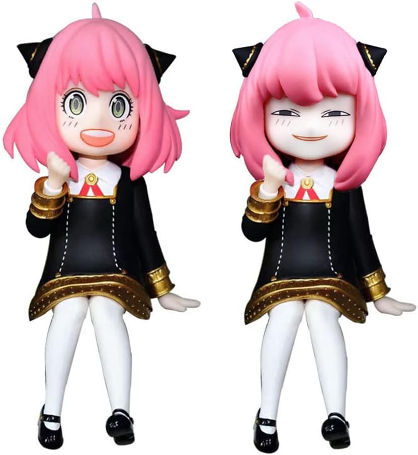 Figura de anime Anya Forger para salpicadero de coche, DETALLE EN CAJA