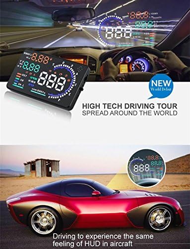AUTOLOVER - Parabrisas para coche A8 de 5,5 pulgadas.