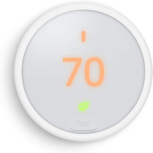 Google Nest Termostato E (Nueva Caja Sellada) - Termostato Inteligente Programable Blanco
