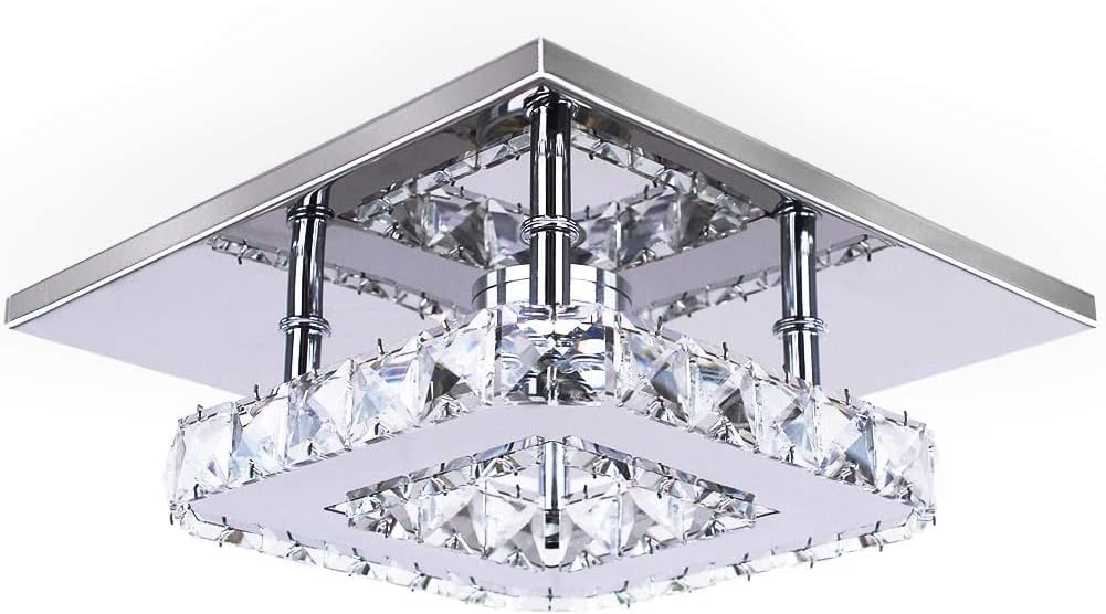 Lámpara de techo colgante moderna de cristal 20cm