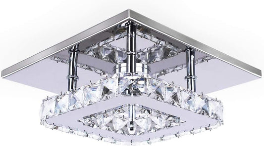 Lámpara de techo colgante moderna de cristal 20cm