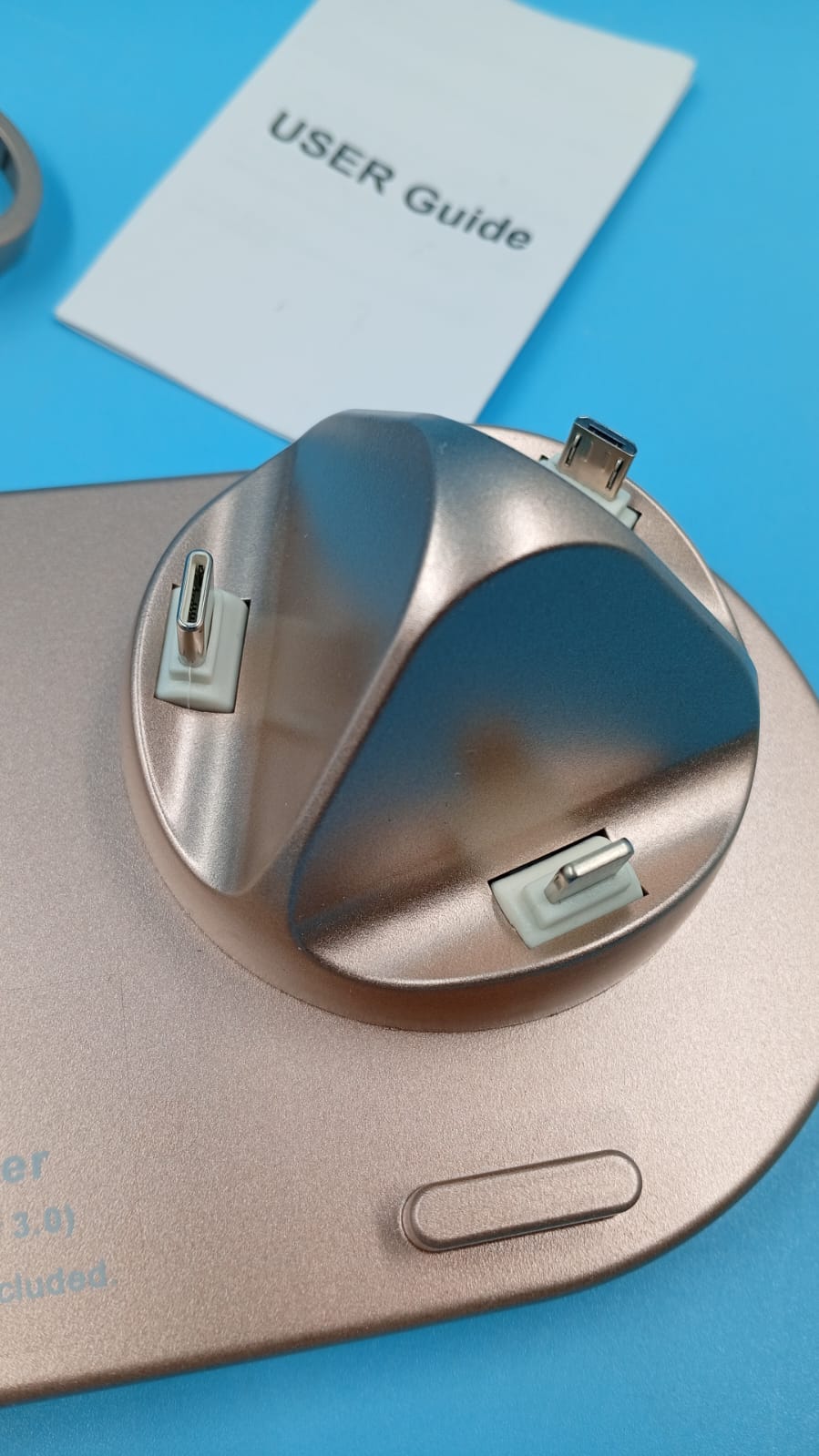 Estación de carga inalámbrica para múltiples dispositivos, Rosegold.