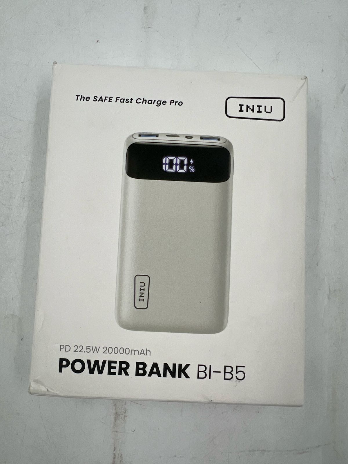 Cargador portátil INIU de 20 000 mAh con pantalla LED