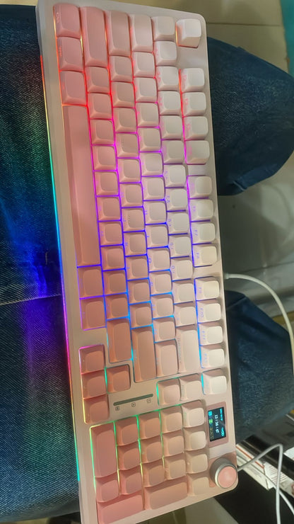 AULA S98 Pro Teclado Mecánico Inalámbrico Con Pantalla y Perilla