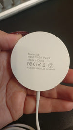 Cargador inalámbrico magnético Mag Safe, tipo C de 20W, (USADO).