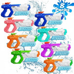 Paquete 8 pistolas de agua para niños de largo alcance