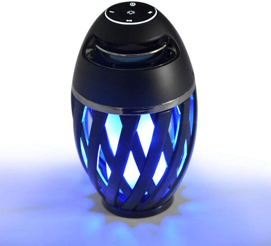 Altavoz de llama LED, Bluetooth, portátil, impermeable no sumergible.